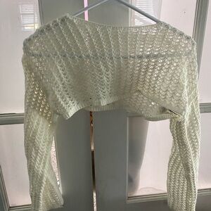 White Knit Coverup, (S)